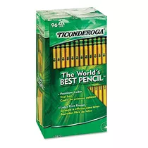Dixon Ticonderoga Woodcase Pencil, Hb # 2, Amarillo Barril, 