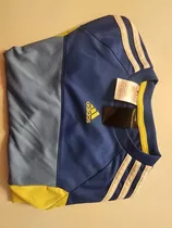 Remera adidas 5-6y. Climacool Usada Amarilla Y Azul.original