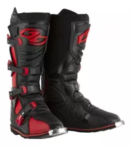 Botas Moto Cross Combat Protork Combat Talle 45 Negro/rojo