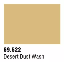 Vallejo 69522 Desert Dust Wash Weathering Mecha Tinta 17ml