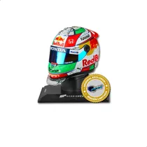 Mini Casco F1 Mexico 2021 Sergio Pérez #11 Red Bull 1:4