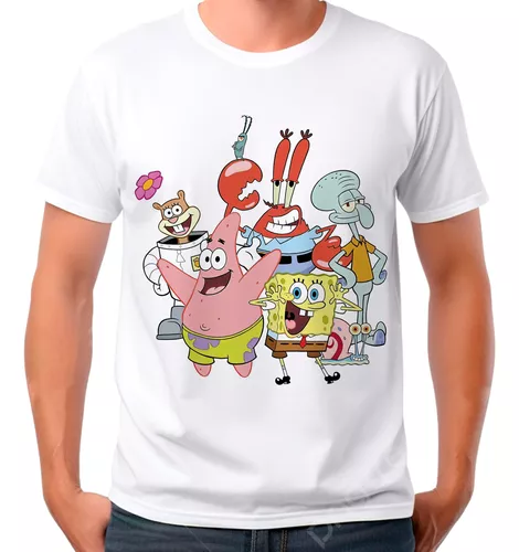 Playera Caricatura Bob Esponja Personajes Mercadolibre