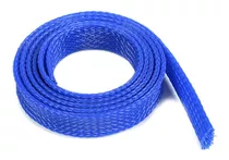 Malla Cubre Cable Piel De Serpiente Azul 17mm Por Metro