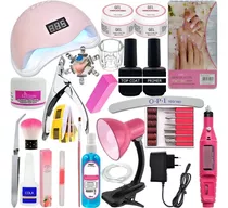 Kit Completo Cabine Sun 5 48w Lixadeira Elétrica Caneta