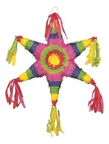 Piñata Fiesta Mexicana Papel Estrella Puntas