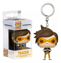 Tracer Llavero Pocket Funko Pop Keychain Overwatch Blizzard