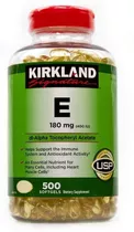 Vitamina E Kirkland 500 Softgels Americano 