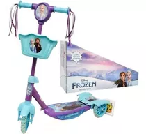 Monopatin Frozen 3 Ruedas Con Luces Y Sonido 12015 Color Celeste