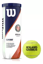 Tarro De Pelotas Wilson Roland Garros Clay Polvo De Ladrillo X3