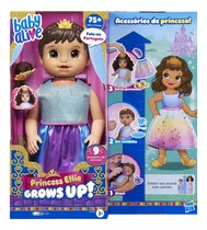 Boneca Baby Alive Princess Ellie Grows Morena F5237 - Hasbro