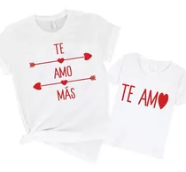 Combo Remera Madre E Hijo Te Amo Bebé Nene