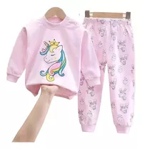 Pijama Para Bebés Y Niños 100% Algodón Manga Larga