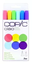 Marcadores Copic Ciao X 6 Bright  Doble Punta