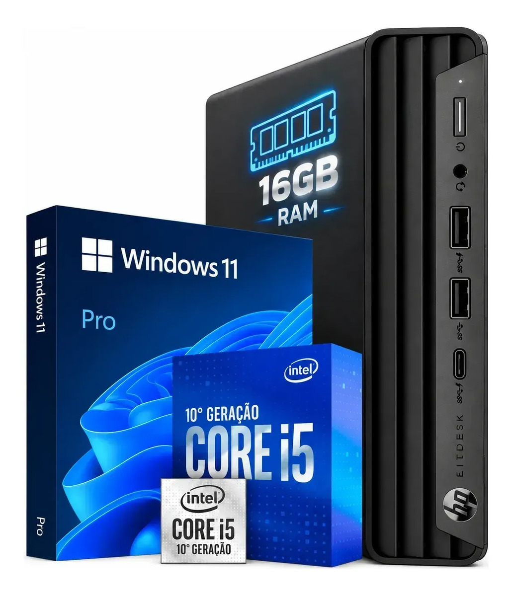 ミニPC HP EliteDesk 800 G6 DM 4GB/500GB Mini Pc Hp Elitedesk 800 G6 Core I5 10th 16gb 512gb Ssd | Mercado