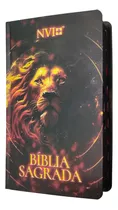 Bíblia Sagrada Nvi Slim Capa Dura Com Índice Tamanho Grande Capa Leão Épico