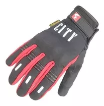 Guantes Moto Frio Madbike City Touch Con Proteccion Negro/ro