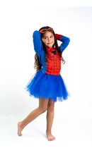 Disfraz Vestido Tutú Mujer Araña Spiderman Nena