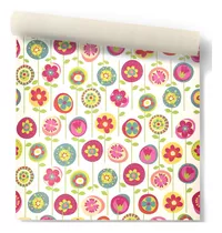 Papel Vinilizado Flores F/ Blanco Hashtag Muresco 9924/1 Ds