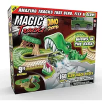 Ontel Magic Tracks Dino Chomp Glow In The Dark Racetrack Set