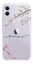 Capa Capinha Personalizada Com Nome Floral Cerejeira