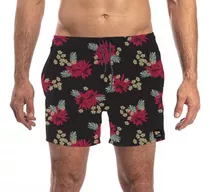 Short De Baño Reef Bloom Hombre Negro