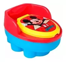 Bacinilla Pelela Mickey Juguetoys Color Celeste Y Roja