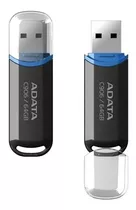 Pen Drive Adata C906, 64gb, Usb 2.0, Preto - Ac906-64g-rbk Cor Preto