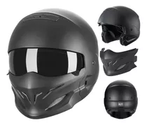 Cascos Para Moto Multi-modular Scorpion 3 En 1 Chopper Certificación Dot 368 Negro Mate Talla M