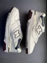 New Balance 550 White Natural Índigo Burgundy