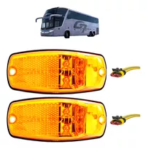 2 Lanterna Lateral Para Ônibus Marcopolo G7 5 Led Bivolt +co