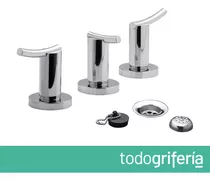 Griferia De Bidet 3 Agujeros Lever Cromo Fv Libby 295/39 Acabado Brillante