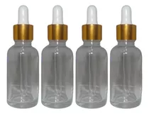 Frasco Vidrio Transparente 10 Unid Gotero, 30 Ml (c/gotario)