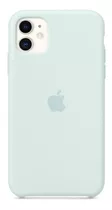 Funda Con Carga Inalámbrica Apple Silicone Case Seafoam Con Diseño Lisa Para Apple iPhone iPhone 11 Por 1 Unidad