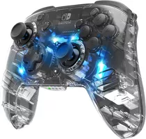 Control Joystick Inalámbrico Pdp Afterglow Wireless Deluxe Controller For Nintendo Switch Transparente
