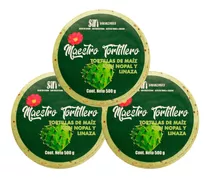 Tortillas De Nopal Y Linaza Maestro Tortillero 3 Pack  1.5kg