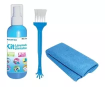 Kit Limpiador Para Pantallas Paño Liquido Y Cepillo Mcl-6004