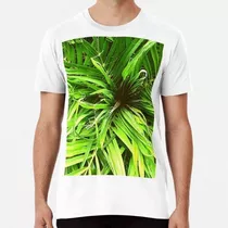 Remera Green Palm Tree Algodon Premium 