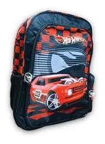 Mochila Espalda Grande 17 PuLG Hot Wheels Licencia Original