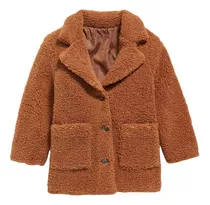 Abrigo Bebé Old Navy Sherpa Long Car Café