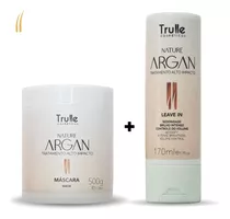  Máscara Trulle 500g Linha Argan + Leave-in 170ml Anti-frizz