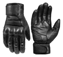 Guantes De Moto 100% Cuero Clima Frío Invierno Impermeables