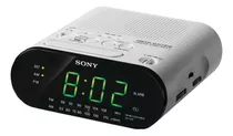 Sony Icf-c218 Reloj Automático De Radio (blanco) (desconti.