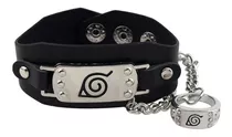 Pulsera Y Anillo De Naruto - Bandana De Konoha - Anime