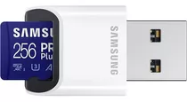 Samsung Pro Plus 256gb Tarjeta Sd V30 + Lector Tarjetas Usb