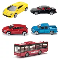 Kit 5 Siku Lamborghini/bmw 545i/vw Scirocco/vw Pickup/onibus