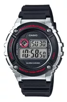 Reloj Casio Digital Crono Luz Alarma W-216h W216 Con Ahora12 Color De La Malla - Color Del Bisel - Color Del Fondo 1c