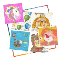 Pack Servilleta Decoupage Infantiles Animales Pirata Fiesta