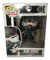 Funko Pop! Sub-zero #251 - Games Mortal Kombat Jogos - Raro