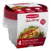 Taper Hermetico Rubbermaid Takealongs Small Bols Pack X4 760