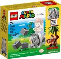 Lego Mario Pacote De Expansão 71420 Rambi O Rinoceronte - Quantidade De Peças 106